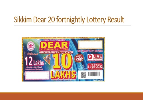 Sikkim dear 20 fortnightly lottery result