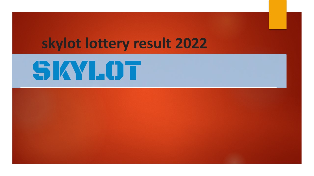 skylot lottery result 2022