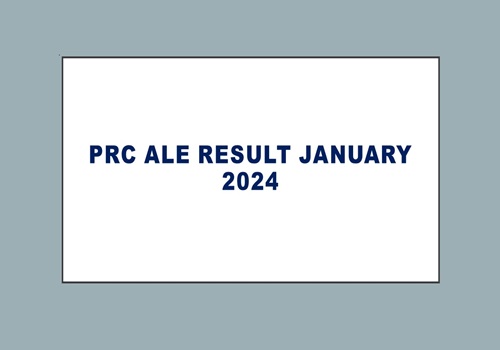 PRC ALE Result January 2024