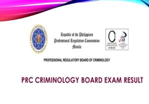 Prc Criminology Board Exam Result Cle Results Full List Of Passers Pdf Prc Gov Ph