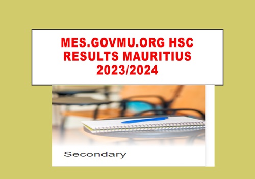 mes.govmu.org hsc results Mauritius 2023 2024