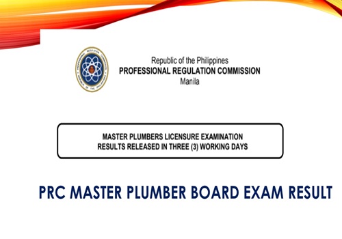 PRC Master Plumber Board Exam Result 2024 MPLE Result List Of Passers
