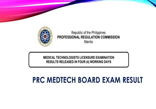 PRC Medtech Board Exam Result March 2024 List of Passers