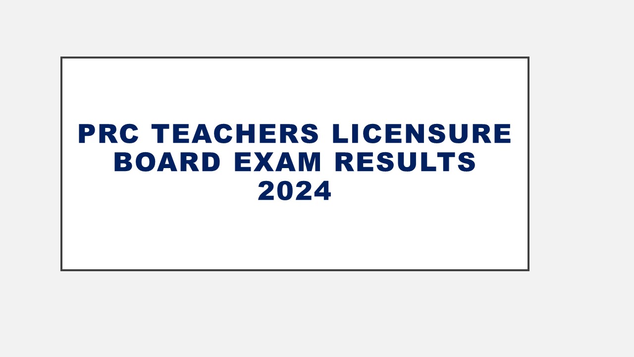 PRC Teachers Licensure Board Exam Results 2024