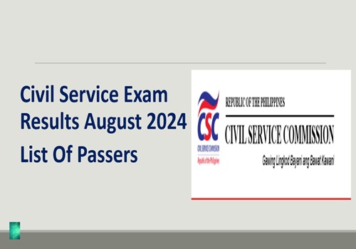 Civil Service Exam Results August 2024 Passers